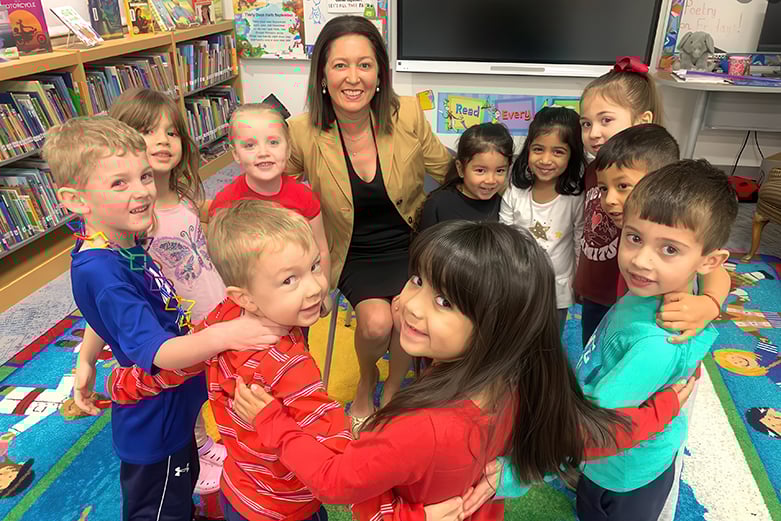 Yvette Reyna with students 1