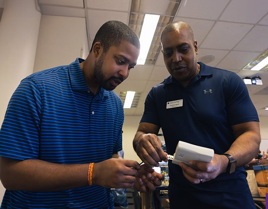 Business Mentors with Student