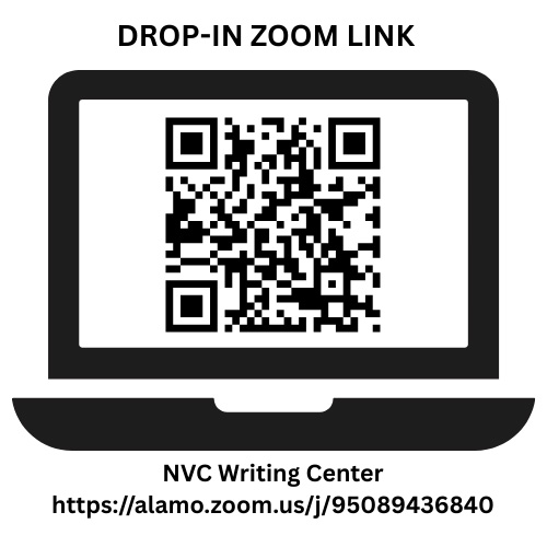The Writing Center Drop-in Zoom QR Code