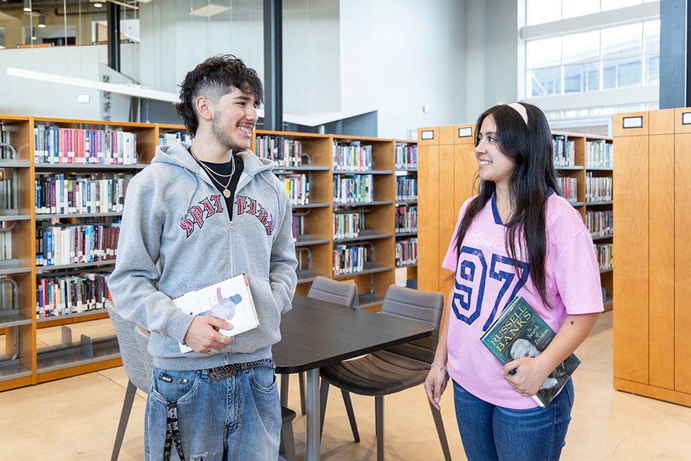 NVC Students in Library