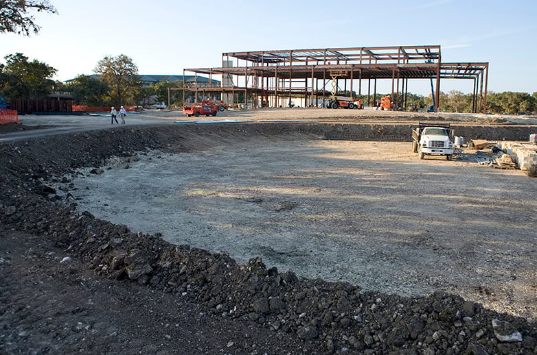 NVC History - Construction of Lake and New Buildings in 2007