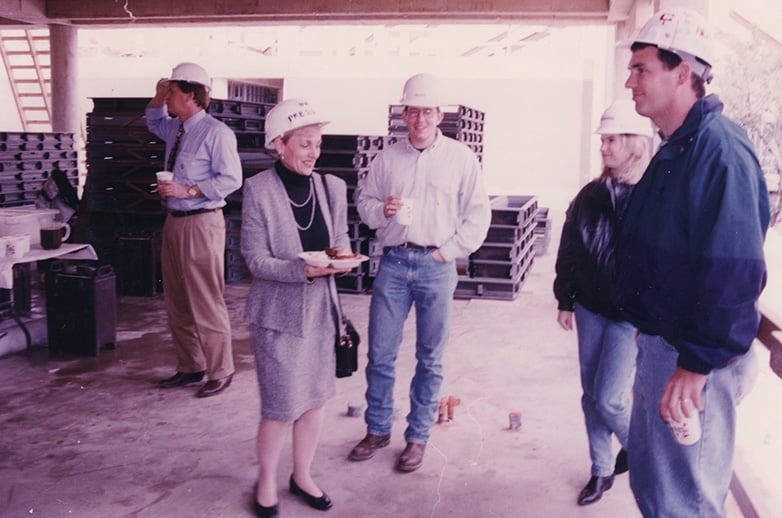 NVC History - President Claunch Oversees Construction
