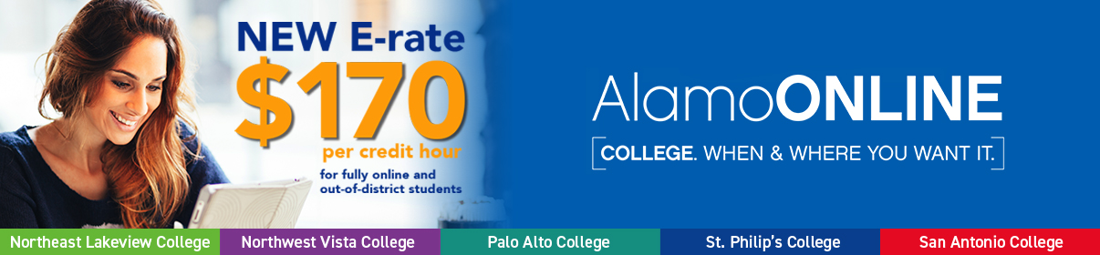 AlamoONLINE credit hour cost online only students