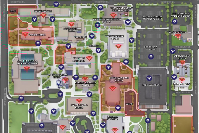 Campus Wifi Map sample