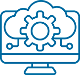 IT, Cloud Computing, and Cybersecurity icon