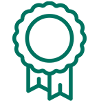 Alamo Colleges District green ribbon outline icon