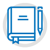 Book and pencil icon