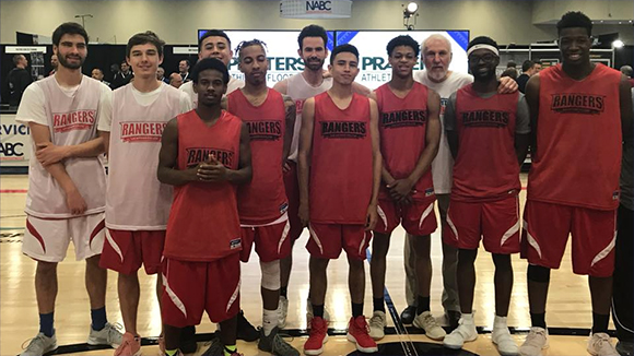 Rangers with Coach Popovich Rangers with Coach Popovich