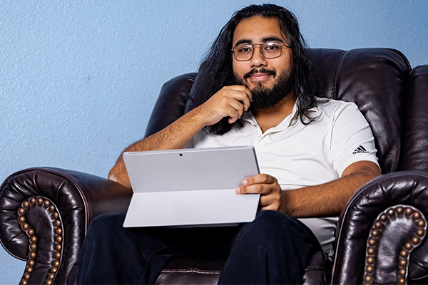 Adrian an AlamoONLINE student