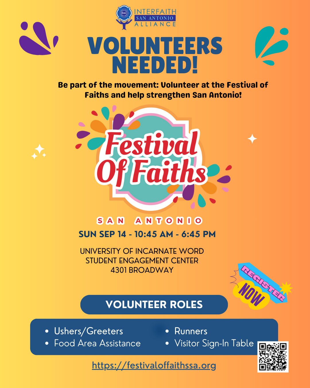 Festival of Faiths SA Flyer