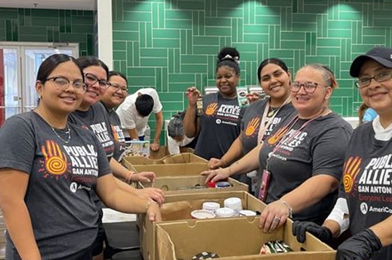 Public Allies San Antonio Members During Service Day