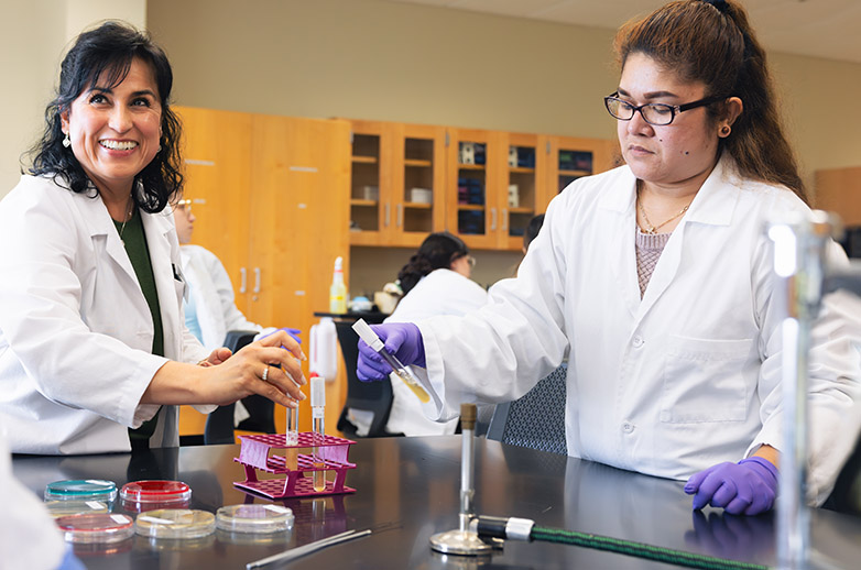 Science Mentor with Student