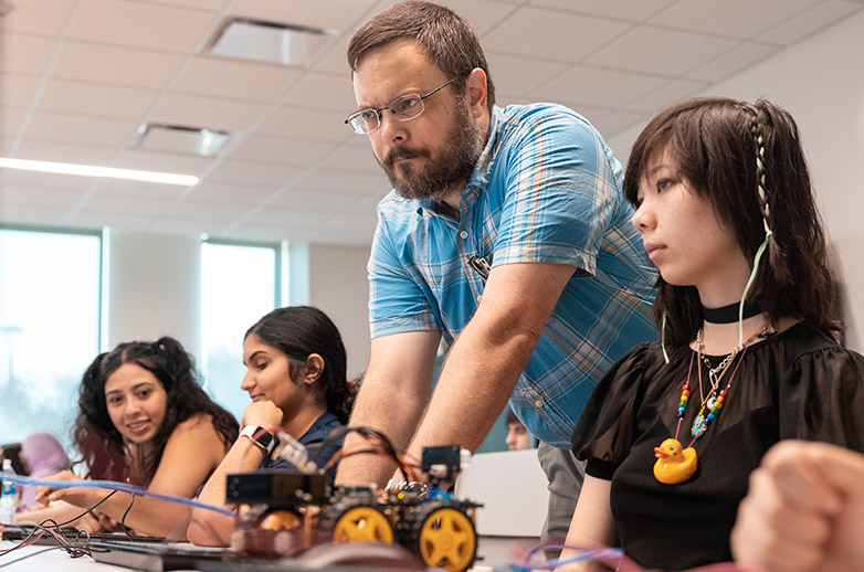 Engineering Mentor with Students