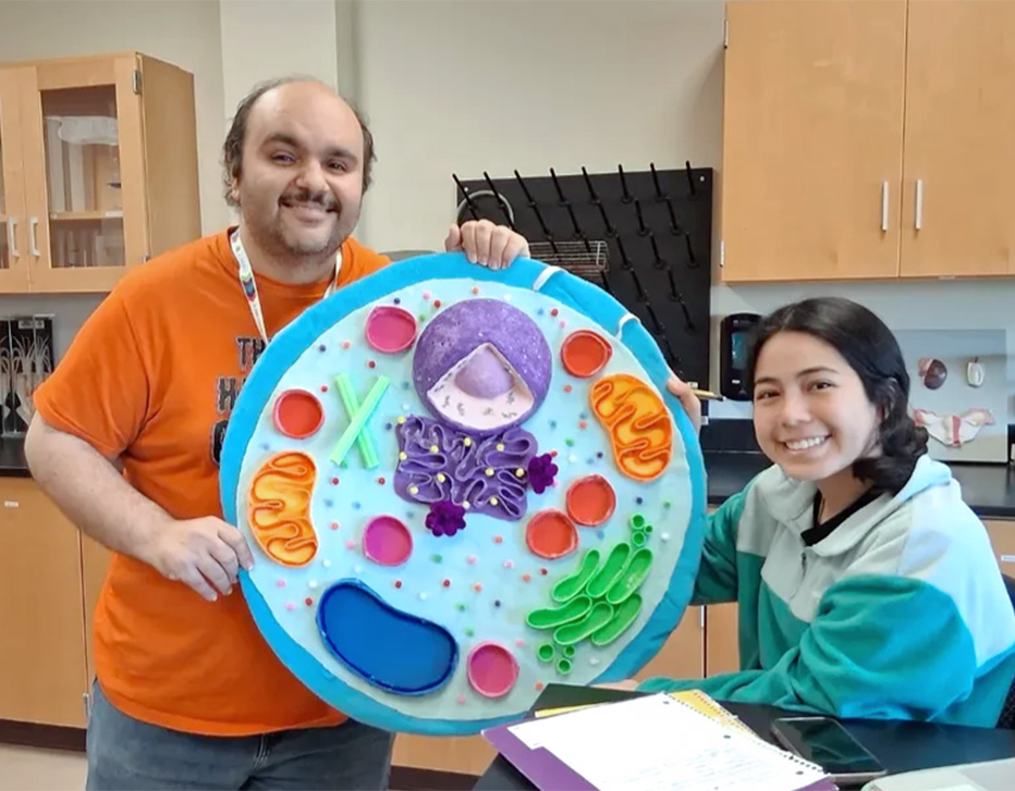 Science Mentor with Student