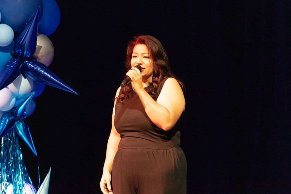 woman singing