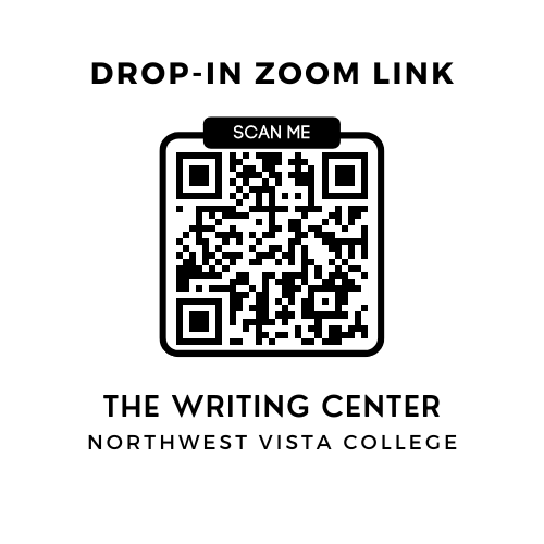The Writing Center Drop-in Zoom QR Code