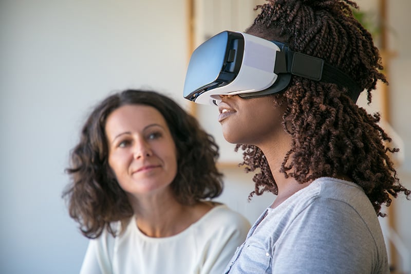 Image: Woman using VR Headset