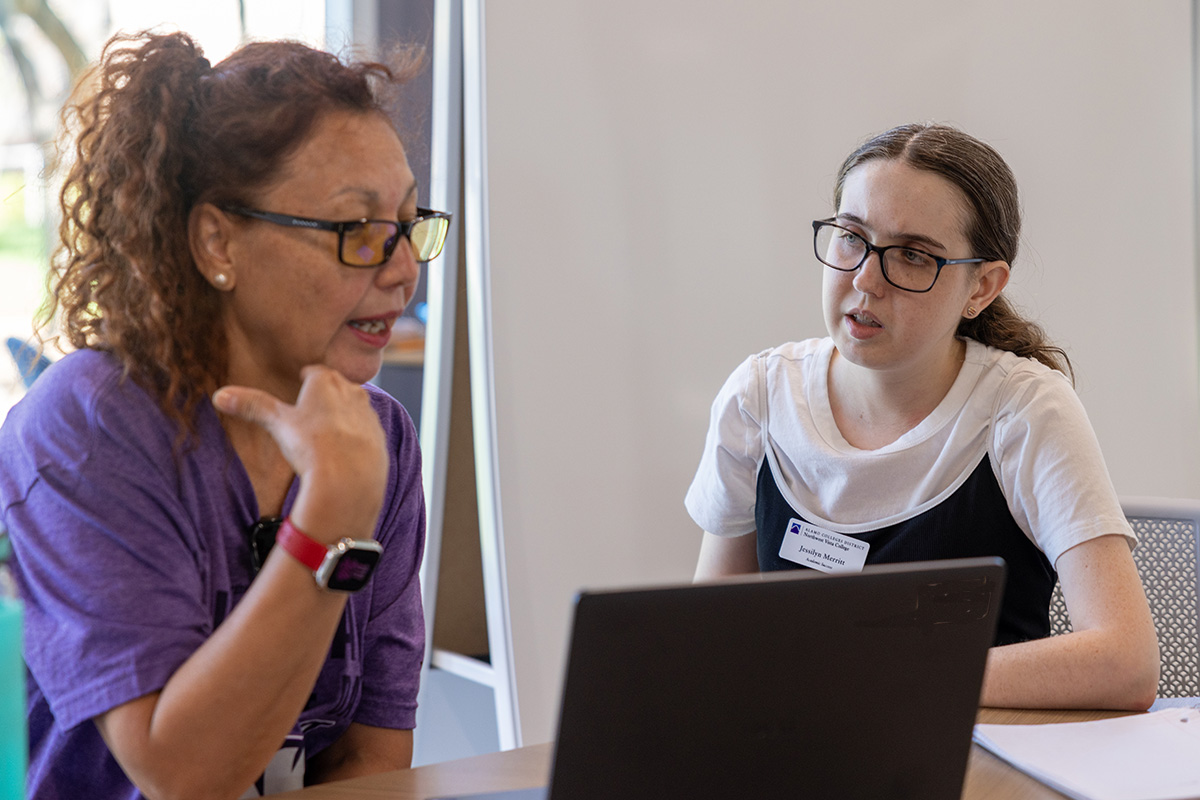 Student with Tutor - Vista Learning Hub