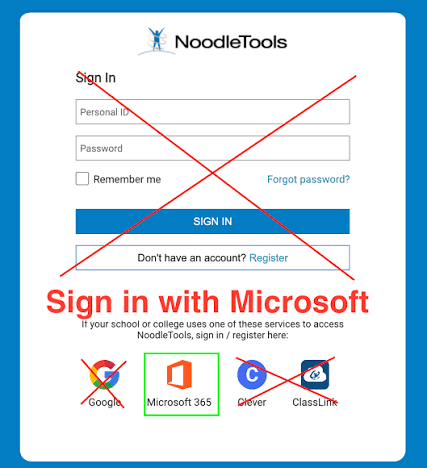 How to Login to NoodleTools