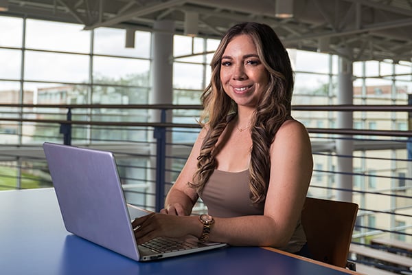 AlamoONLINE student at St. Philip's College