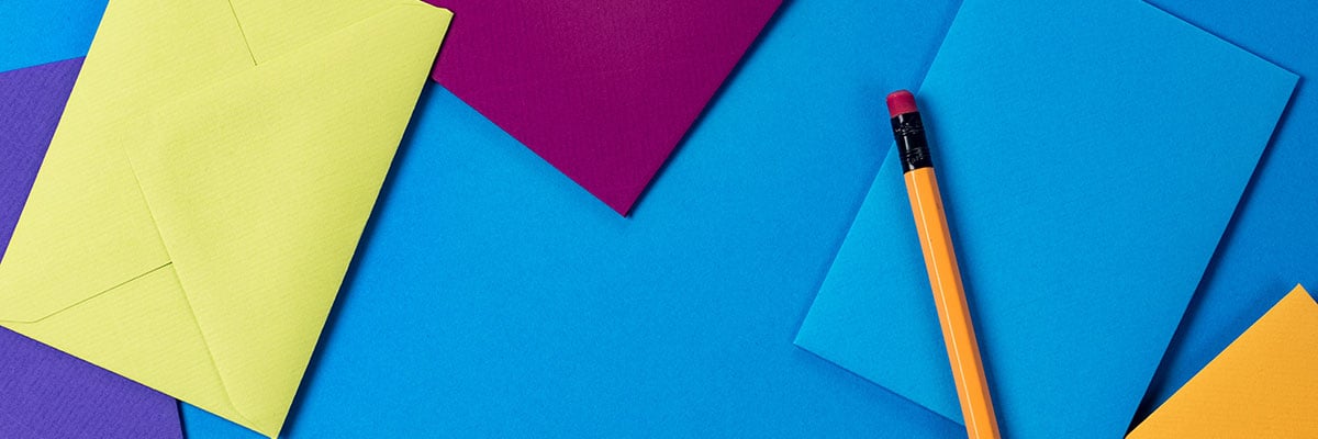 colorful sticky notes and pencil