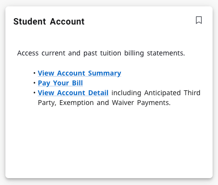 Students Accounts ACES