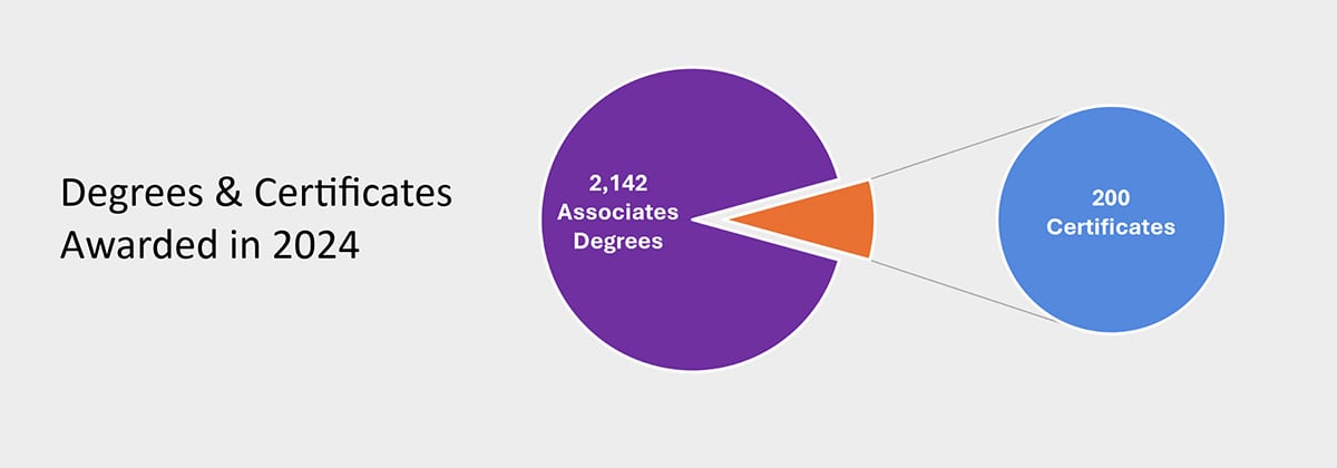 Degrees and Certificates Awarded in 2024