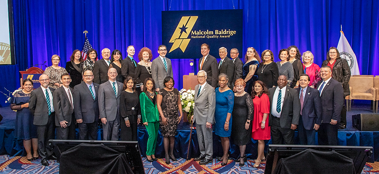 District Leadership, College Presidents, and important colleagues involved with Baldrige