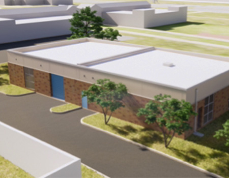 Rendering of Physical Plant Renovation