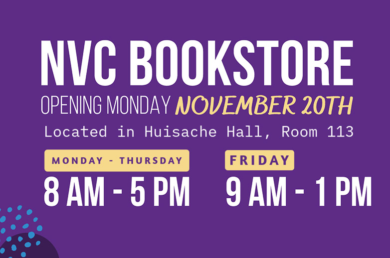 NVC Bookstore Opening Information