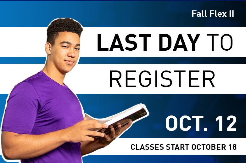 Fall Flex II Registration Deadline is October 12th