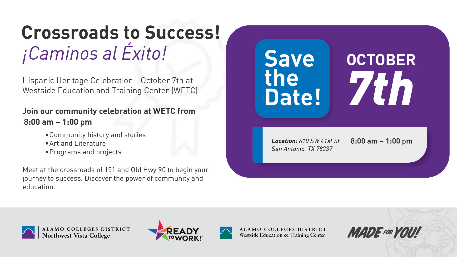 NVC and WETC to Celebrate Hispanic Heritage Month | Alamo Colleges