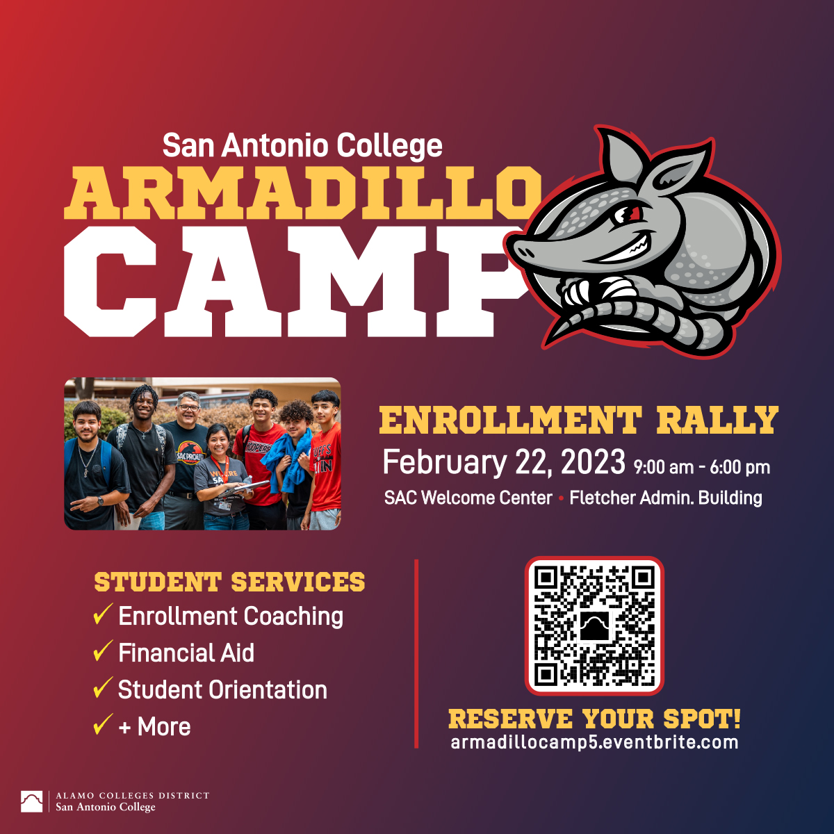 SAC : Events : Armadillo Camp | Alamo Colleges